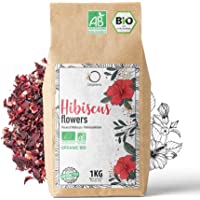 🌺 Flor de Jamaica BIO 1kg | Flor de Hibisco por Te Frio- Agua de Jamaica- Infusion | Te de Hibisco organico por Dieta…